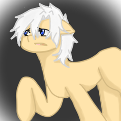 Size: 256x256 | Tagged: safe, artist:danteayagawe, imported from derpibooru, oc, oc only, earth pony, pony, male, raised hoof, sad, solo, stallion