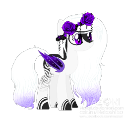 Size: 530x506 | Tagged: safe, artist:nazori, imported from derpibooru, oc, oc only, bat pony, pony, base used, bat pony oc, bat wings, floral head wreath, flower, rose, simple background, solo, transparent background, wings