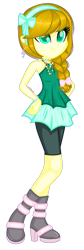 Size: 728x2176 | Tagged: safe, artist:fantarianna, imported from derpibooru, oc, oc only, equestria girls, braid, clothes, equestria girls-ified, eyelashes, female, hand on hip, simple background, skirt, smiling, transparent background