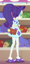 Size: 278x594 | Tagged: safe, imported from derpibooru, screencap, rarity, equestria girls, equestria girls series, spring breakdown, spoiler:eqg series (season 2), cropped, cruise outfit, feet, glasses, sandals, solo