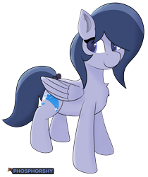 Size: 4125x4916 | Tagged: safe, artist:phosphorshy, imported from derpibooru, oc, oc only, oc:cosmic oceans, pegasus, pony, chest fluff, female, mare, signature, simple background, solo, transparent background