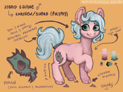Size: 2160x1620 | Tagged: safe, artist:bumblehavenart, imported from derpibooru, oc, oc only, hybrid, lamb, pony, sheep, male, pink, polypay sheep, solo, stallion