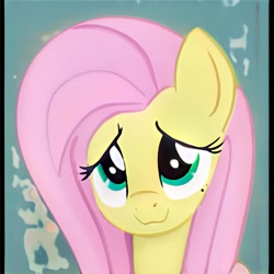 Size: 1024x1024 | Tagged: safe, imported from derpibooru, fluttershy, pegasus, pony, accidentally a canon character, ai content, ai generated, bust, cute, generator:thisponydoesnotexist, looking at you, not fluttershy, portrait, solo