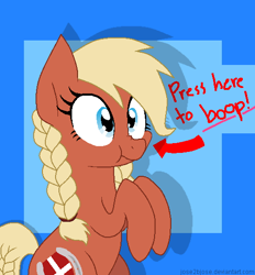 Size: 500x538 | Tagged: safe, artist:jose2bjose, imported from derpibooru, oc, oc only, oc:valkyria, earth pony, pony, blue eyes, braid, earth pony oc, female, mare, nose wrinkle, scrunchy face, shadow, solo