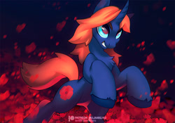 Size: 889x622 | Tagged: safe, artist:dolorosacake, imported from derpibooru, oc, pony, unicorn, angry, attack, flower, redflowers, sketch, solo