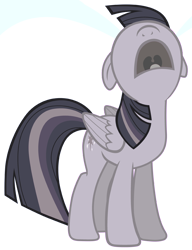 Size: 3150x4096 | Tagged: safe, artist:tardifice, artist:wardex101, edit, imported from derpibooru, twilight sparkle, alicorn, pony, what about discord?, crying, discorded, discorded twilight, ears back, female, folded wings, full body, high res, looking up, mare, nose in the air, ocular gushers, open mouth, photoshop, simple background, solo, standing, transparent background, twilight sparkle (alicorn), twilight tragedy, vector, wings