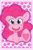 Size: 1200x1800 | Tagged: safe, artist:lemon_creamz, imported from twibooru, pinkie pie, earth pony, pony, blush sticker, blushing, chest fluff, cute, diapinkes, female, heart, heart hoof, image, looking at you, mare, open mouth, png, polka dot background, smiling at you, solo, underhoof