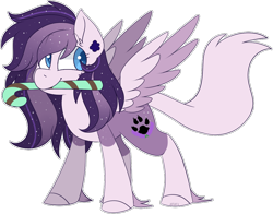 Size: 1008x791 | Tagged: safe, artist:jetjetj, imported from derpibooru, oc, oc:faithful lavender, pegasus, pony, candy, candy cane, female, food, mare, simple background, solo, transparent background