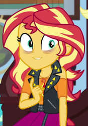 Size: 556x795 | Tagged: safe, imported from derpibooru, screencap, sunset shimmer, equestria girls, equestria girls series, holidays unwrapped, spoiler:eqg series (season 2), bags under eyes, blizzard or bust, cropped, solo, tired eyes