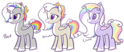 Size: 2544x1076 | Tagged: safe, artist:khimi-chan, imported from derpibooru, oc, oc only, alicorn, pony, alicorn oc, female, horn, mare, multicolored hair, rainbow hair, simple background, smiling, transparent background, wings