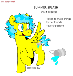 Size: 1200x1250 | Tagged: safe, artist:summersplash, imported from derpibooru, oc, oc only, pegasus, pony, looking back, pegasus oc, raised hoof, simple background, solo, transparent background, wings