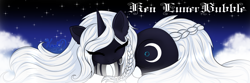 Size: 1500x500 | Tagged: safe, artist:ladylunerbubble, imported from derpibooru, oc, pony, unicorn, solo