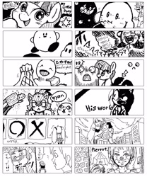 Size: 2845x3412 | Tagged: safe, artist:oposa_4, twilight sparkle, alicorn, pony, blaze the cat, clown, explicit source, hatsune miku, kirby, luigi, mario, monochrome, nyan cat, sonic the hedgehog, sonic the hedgehog (series)