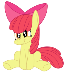 Size: 1024x1153 | Tagged: safe, artist:squipycheetah, imported from derpibooru, apple bloom, earth pony, pony, female, filly, simple background, smiling, solo, transparent background