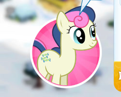 Size: 404x323 | Tagged: safe, imported from derpibooru, screencap, bon bon, sweetie drops, earth pony, pony, cross-eyed, official, solo