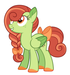 Size: 1500x1600 | Tagged: safe, artist:strawberry-spritz, imported from derpibooru, oc, pegasus, pony, base used, bow, colored hooves, female, freckles, mare, offspring, parent:big macintosh, parent:fluttershy, parents:fluttermac, simple background, solo, tail, tail bow, transparent background