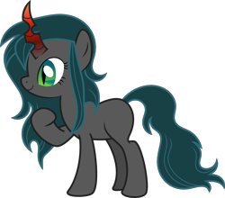 Size: 7906x6972 | Tagged: safe, artist:shootingstarsentry, imported from derpibooru, oc, oc only, oc:nightshade (digimonlover101), changepony, hybrid, absurd resolution, female, interspecies offspring, offspring, parent:king sombra, parent:queen chrysalis, parents:chrysombra, simple background, solo, transparent background, vector