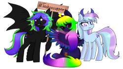 Size: 3840x2160 | Tagged: safe, artist:avrameow, artist:gojo, artist:sinrinf, imported from derpibooru, oc, oc only, oc:avra, oc:flysoul dragon, dragon, pegasus, pony, derpibooru community collaboration, 2022 community collab, high res, simple background, transparent background