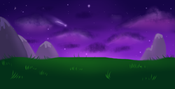 Size: 1773x899 | Tagged: safe, alternate version, artist:gihhbloonde, imported from derpibooru, background, night, no pony, outdoors, stars