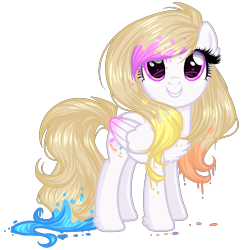 Size: 924x958 | Tagged: safe, artist:gihhbloonde, imported from derpibooru, oc, oc only, pegasus, pony, base used, chest fluff, eyelashes, female, grin, mare, paint, pegasus oc, simple background, smiling, solo, transparent background, wings