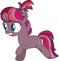 Size: 4424x4613 | Tagged: safe, artist:shootingstarsentry, imported from derpibooru, oc, oc only, oc:nightingale (shootingstarsentry), pony, unicorn, absurd resolution, blue eyes, female, filly, full body, gritted teeth, horn, multicolored mane, multicolored tail, offspring, parent:moondancer, parent:shadow lock, parents:shadowdancer, running, show accurate, simple background, solo, tail, transparent background, unicorn oc, vector