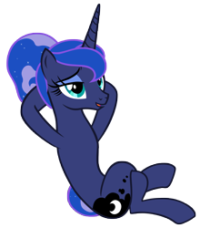 Size: 9141x10404 | Tagged: safe, artist:andoanimalia, imported from derpibooru, princess luna, alicorn, pony, between dark and dawn, crossed legs, female, hooves behind head, lounging, simple background, transparent background, vector