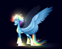 Size: 1024x819 | Tagged: safe, artist:buvanybu, imported from derpibooru, rainbow dash, pegasus, pony, slim, solo