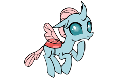 Size: 1920x1200 | Tagged: safe, artist:nitlynjane, edit, edited screencap, imported from derpibooru, screencap, ocellus, changedling, changeling, my little pony color by magic, curious, cute, diaocelles, female, flying, insect wings, looking at something, simple background, solo, tail, transparent background, transparent hair, transparent mane, transparent tail, transparent wings, wings