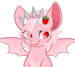 Size: 500x450 | Tagged: safe, artist:cyrinthia, imported from derpibooru, oc, oc:mioko, bat pony, pony, female, mare, simple background, solo, spiked headband, transparent background