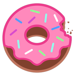 Size: 3000x3000 | Tagged: safe, artist:pizzamovies, imported from derpibooru, cutie mark, cutie mark only, donut, food, high res, no pony, simple background, sprinkles, transparent background