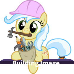 Size: 250x250 | Tagged: safe, imported from derpibooru, ambrosia, cindy block, earth pony, pony, caption, clothes, female, green eyes, hammer, hard hat, hat, mare, mouth hold, pencil, rainbooru, screwdriver, simple background, solo, tail, text, transparent background, two toned mane, two toned tail, wrench