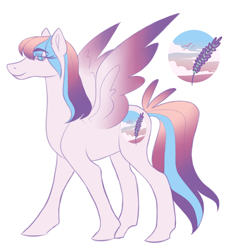 Size: 800x889 | Tagged: safe, artist:wolfyfree, imported from derpibooru, oc, oc only, pegasus, pony, female, mare, pegasus oc, simple background, smiling, solo, white background, wings