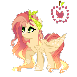 Size: 2500x2500 | Tagged: safe, artist:just-silvushka, imported from derpibooru, oc, oc only, pegasus, pony, base used, eyelashes, female, high res, mare, offspring, parent:big macintosh, parent:fluttershy, parents:fluttermac, pegasus oc, raised hoof, simple background, smiling, solo, transparent background, wings