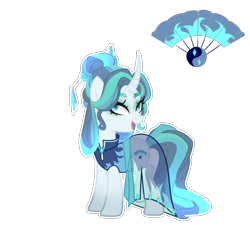 Size: 2500x2500 | Tagged: safe, artist:just-silvushka, imported from derpibooru, oc, oc only, pony, unicorn, base used, clothes, dress, eyelashes, eyeshadow, fan, female, high res, horn, magical lesbian spawn, makeup, mare, offspring, parent:mistmane, parent:rarity, see-through, simple background, smiling, solo, transparent background, unicorn oc