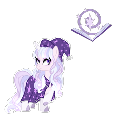 Size: 1911x2100 | Tagged: safe, artist:just-silvushka, imported from derpibooru, oc, oc only, pony, unicorn, base used, colored hooves, eyelashes, female, hat, horn, mare, offspring, parent:star swirl the bearded, parent:twilight sparkle, parents:twiswirl, raised hoof, simple background, smiling, solo, transparent background, unicorn oc, wizard hat