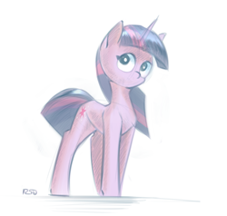Size: 2283x2172 | Tagged: safe, artist:rsd500, imported from derpibooru, twilight sparkle, pony, unicorn, digital art, high res, looking at you, simple background, solo, unicorn twilight, white background