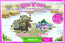 Size: 1026x688 | Tagged: safe, imported from derpibooru, yona's dad, yak, advertisement, costs real money, gameloft, official, sale