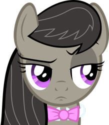 Size: 2284x2625 | Tagged: safe, artist:darkoverlords, imported from derpibooru, octavia melody, earth pony, pony, bowtie, female, high res, raised eyebrow, simple background, transparent background, vector