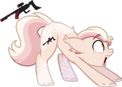 Size: 1172x842 | Tagged: safe, artist:rickysocks, imported from derpibooru, oc, oc only, oc:gallantry, earth pony, pony, base used, behaving like a cat, fangs, gun, hissing, male, simple background, solo, stallion, transparent background, weapon