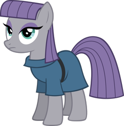 Size: 1600x1631 | Tagged: safe, artist:darkoverlords, imported from derpibooru, maud pie, earth pony, pony, maud pie (episode), season 4, eyelashes, eyeshadow, female, full body, lidded eyes, makeup, mare, simple background, solo, standing, tail, transparent background, vector