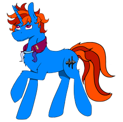 Size: 2430x2417 | Tagged: safe, artist:hrabiadeblacksky, imported from derpibooru, oc, oc only, oc:whirling flow, pony, unicorn, derpibooru community collaboration, 2022 community collab, chest fluff, high res, horn, male, pin, raised hoof, simple background, solo, stallion, transparent background, turbine, unicorn oc