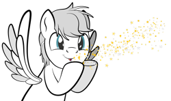 Size: 1920x1137 | Tagged: safe, artist:alexdti, imported from derpibooru, oc, oc only, oc:north ice, pegasus, pony, glitter, male, simple background, solo, stallion, transparent background