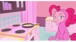 Size: 1280x720 | Tagged: safe, artist:makaryo, imported from derpibooru, pinkie pie, twilight sparkle, alicorn, earth pony, pony, animated, bodysuit, book, clothes, female, filthy frank, food, grin, kitchen, looking at you, music, noodles, pink guy, ramen, rap, singing, skillet, smiling, song, sound, talknet, twilight sparkle (alicorn), vulgar, webm, wide eyes