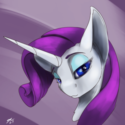 Size: 2160x2160 | Tagged: safe, artist:tenebrisnoctus, imported from derpibooru, rarity, pony, unicorn, bust, female, high res, lidded eyes, looking at you, mare, solo