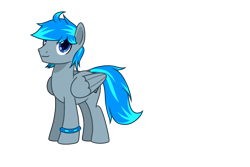 Size: 3000x2000 | Tagged: safe, artist:yufebwifbi, imported from derpibooru, oc, oc only, oc:leaf blade, pegasus, pony, derpibooru community collaboration, 2022 community collab, blue eyes, folded wings, full body, high res, male, pegasus oc, show accurate, simple background, smiling, solo, stallion, standing, tail, transparent background, two toned mane, two toned tail, wings