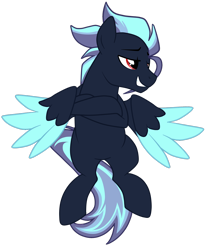 Size: 2224x2696 | Tagged: safe, artist:khimi-chan, imported from derpibooru, oc, oc only, pegasus, pony, crossed arms, eyelashes, flying, high res, male, pegasus oc, simple background, smiling, smirk, stallion, transparent background, wings