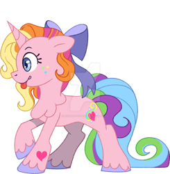 Size: 1280x1304 | Tagged: safe, artist:rohans-ponies, imported from derpibooru, rarity (g3), pony, bow, g3, g3 to g4, g4, generation leap, hair bow, simple background, solo, transparent background