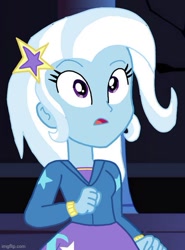 Size: 451x609 | Tagged: safe, edit, edited screencap, imported from derpibooru, screencap, trixie, equestria girls, cropped