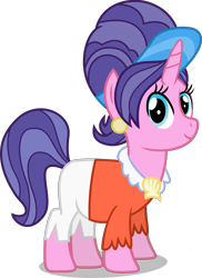 Size: 1435x1967 | Tagged: safe, artist:vector-brony, edit, imported from derpibooru, cookie crumbles, earth pony, pony, clothes, ear piercing, earring, female, jewelry, looking at you, mare, piercing, simple background, solo, transparent background, vector