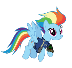 Size: 6400x6018 | Tagged: safe, artist:ponygamer2020, imported from derpibooru, rainbow dash, pegasus, pony, fallout equestria, the last problem, clothes, fallout, fallout 76, female, flying, full body, jumpsuit, looking at you, mare, multicolored hair, multicolored mane, multicolored tail, older, older rainbow dash, pip-boy 2000 mark vi, pipboy, rainbow hair, rainbow tail, simple background, smiling, smiling at you, solo, spread wings, tail, transparent background, vault suit, vector, wings